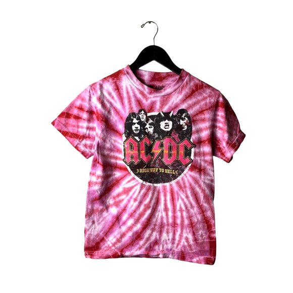AC/DC | Shirts | Acdc Highway To Hell T Shirt Adult Pink White Small S ...